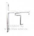 280-Support de face simple d�montable - Aluminium poli