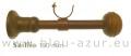 252-Support berceau anglais - Naturel bois � 35 mm