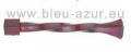 260-Embout tige torsade saillie 185mm hauteur 25mm