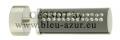299-Embout cylindre strass noir/acier givré 299-Embout cylindre strass noir/acier givré