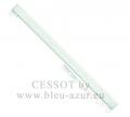 280-Rail 24 x 16 - Montage lance-rideau - chromalac - acier blanc