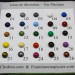 Clous de couleur - t&ecirc;te plastique par 100 pi&egrave;ces
