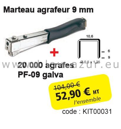 Offre spéciale Marteau Agrafeur 9mm - Fiche technique Offre spéciale Marteau Agrafeur 9mm - Fiche technique