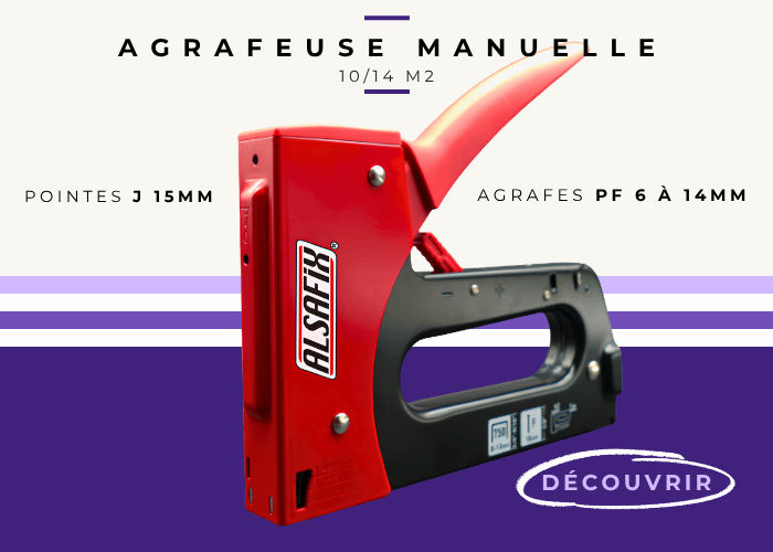 agrafeuse manuelle pour clous et agrafes