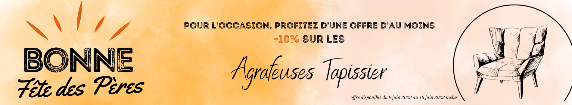 Découvrez nos agrafeuses et cloueurs pour la  réfection pour tous vos fauteuils, canapés, chaises, etc...........