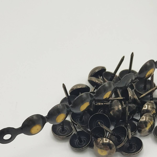 10 Bandes de Clous factice 9,5 mm Bronze Renaissance pour canapés, fauteuils, et chaises