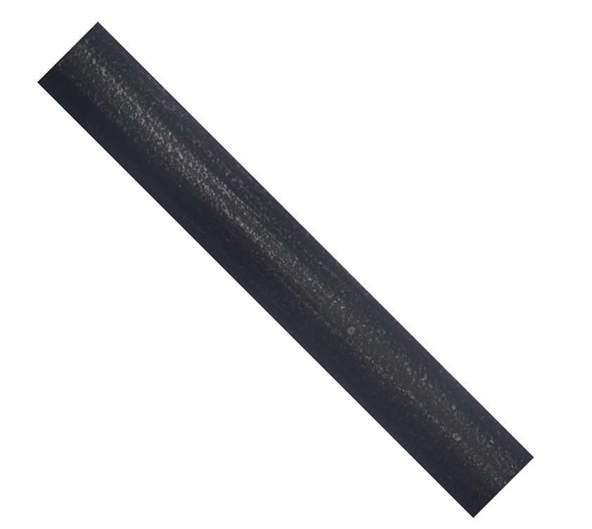 265-Tube acier décor fer forgé Ø 28mm noir brossé