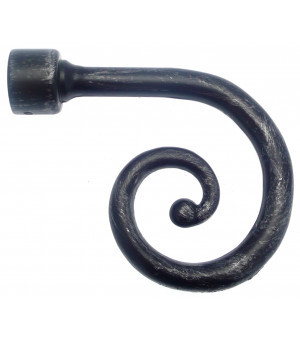 265-Embout spirale fer forgé pour tringle Ø 28mm
