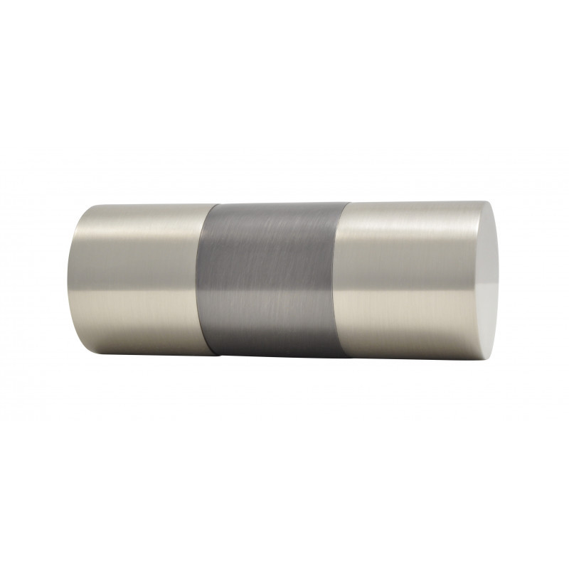 229-Embout Cylindre étain vieilli pour tringle Ø 28mm