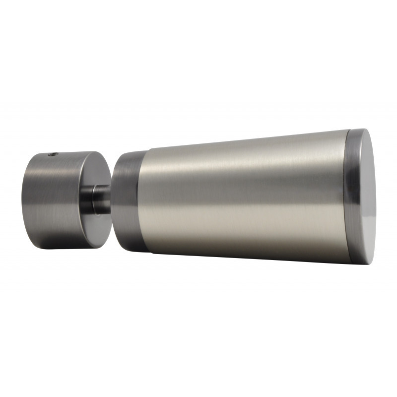 229-Embout Pommeau bicolor étain vieilli/nickelmat pour tringle Ø 28mm