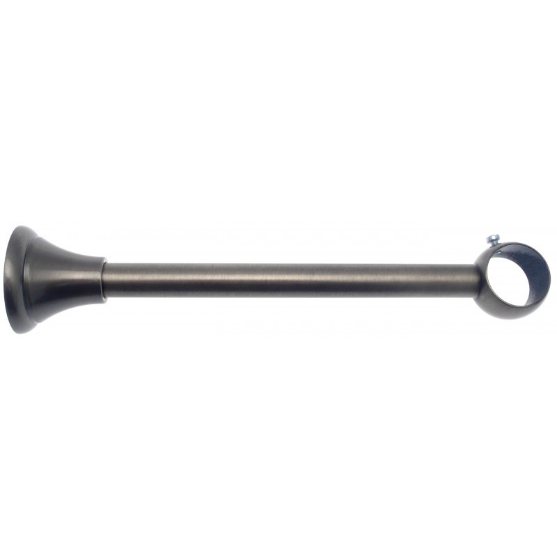 229-Support décor étain vieilli 225mm Ø 28mm