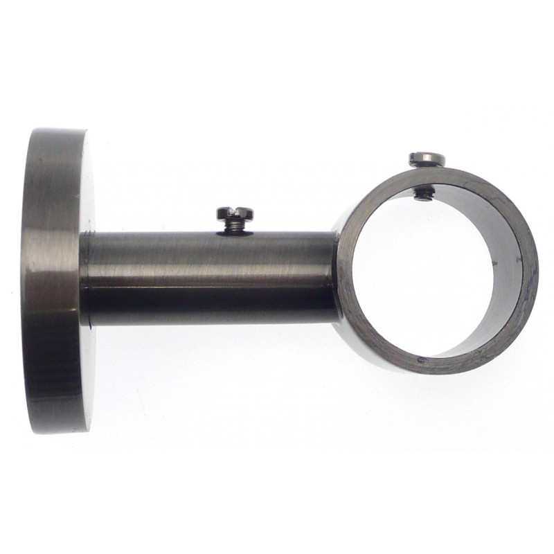 229-Support décor simple étain vieilli 65mm Ø 28mm