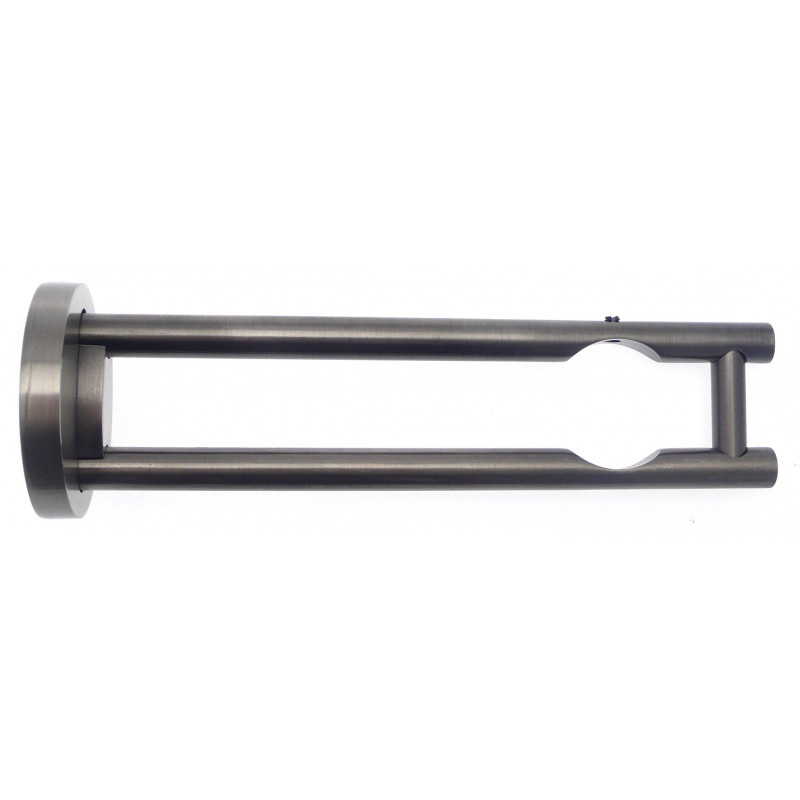 229-Support décor étain vieilli double tige 125mm Ø 28mm