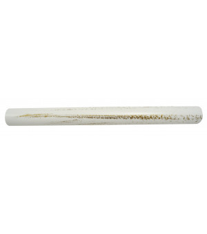 262-Tubes acier décor fer forgé Ø19 mm blanc brossé