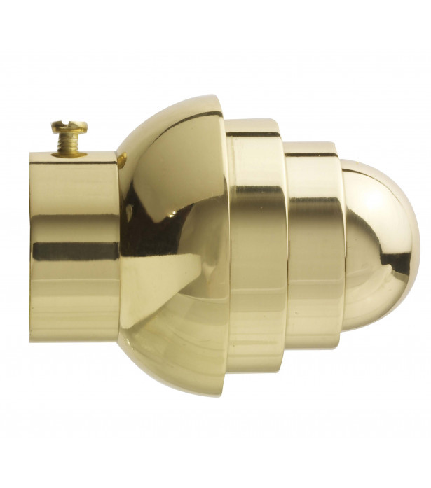 222-Embout jupiter laiton verni pour tringle Ø 28mm