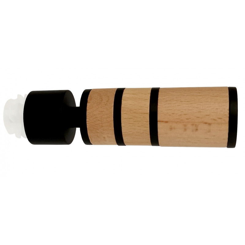 299-Embout cylindre bois/métal pour tringle Ø 28mm