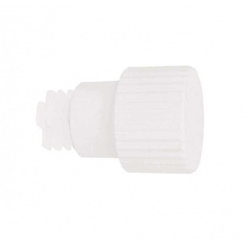 300-Embout Bouton moleté blanc mat pour tringle Ø 28mm