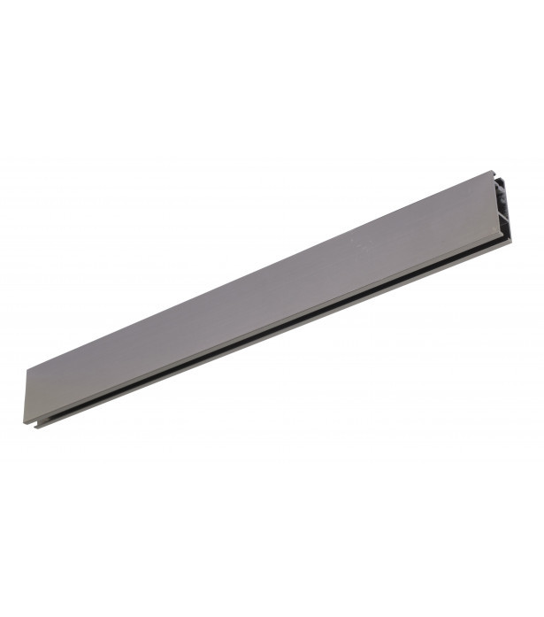 306 - Rail alu Rectangle - Argent Vieilli