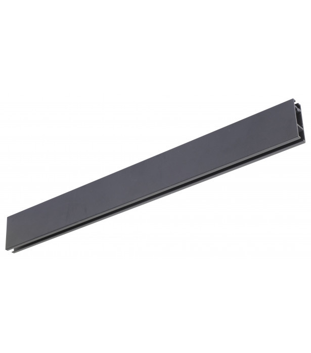 306 - Rail alu Rectangle - Noir mat