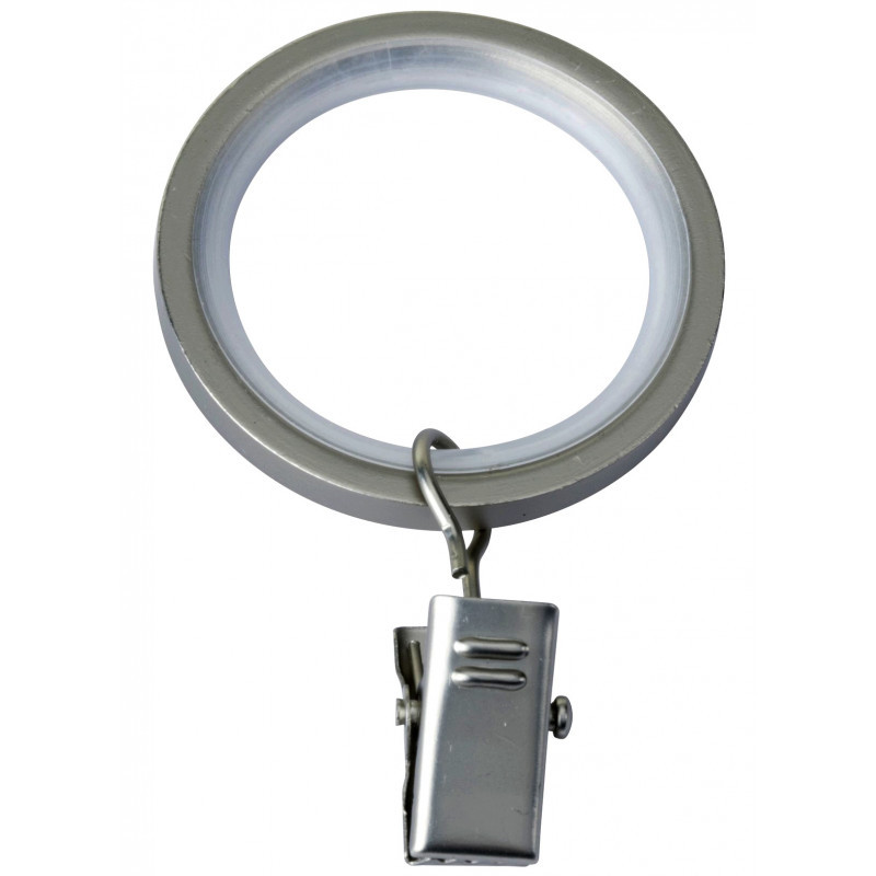 3401-Lot de 10 anneaux pince Vitrage moderne pour tringle Ø25X19mm