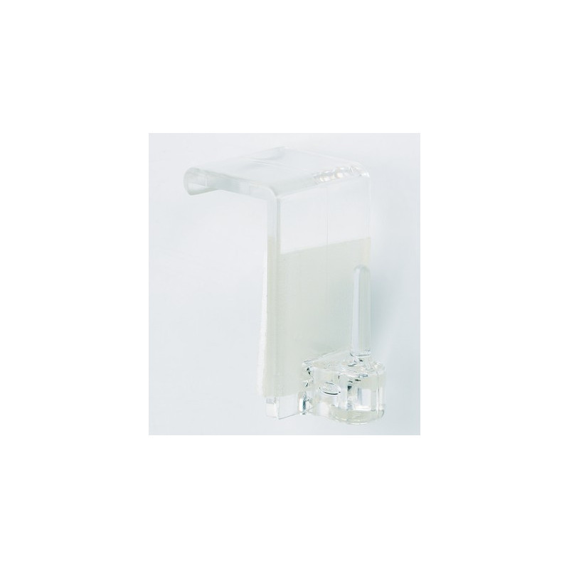 3403-Lot de 2 supports adhésif transparent retour 6mm