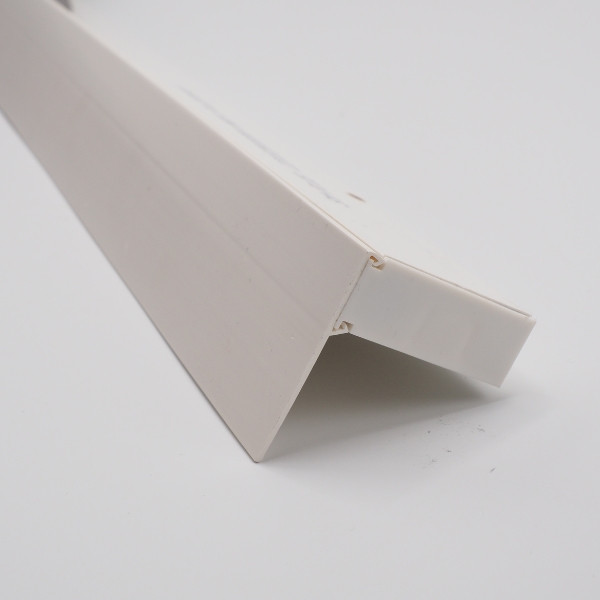 Rail PVC 1 voie avec profil de décoration - BLANC