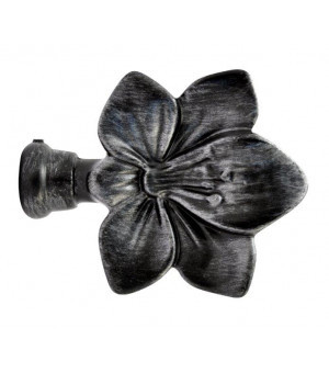 262-Embout fleur fer forgé pour tringle Ø 19mm