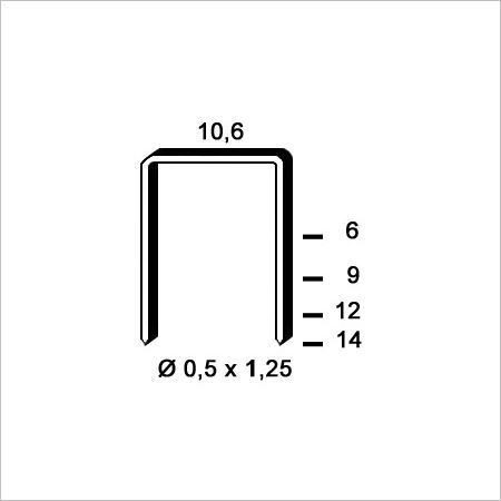 Agrafes PF galva de 12mm