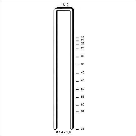 Agrafes Z galva  de 20mm