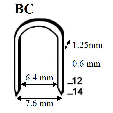 Agrafes BC par 1000