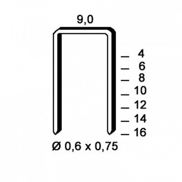 Agrafes V 06 mm GALVA
