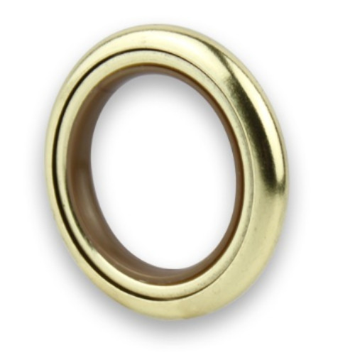 Anneau avec insert laiton poli verni Ø53x75 mm