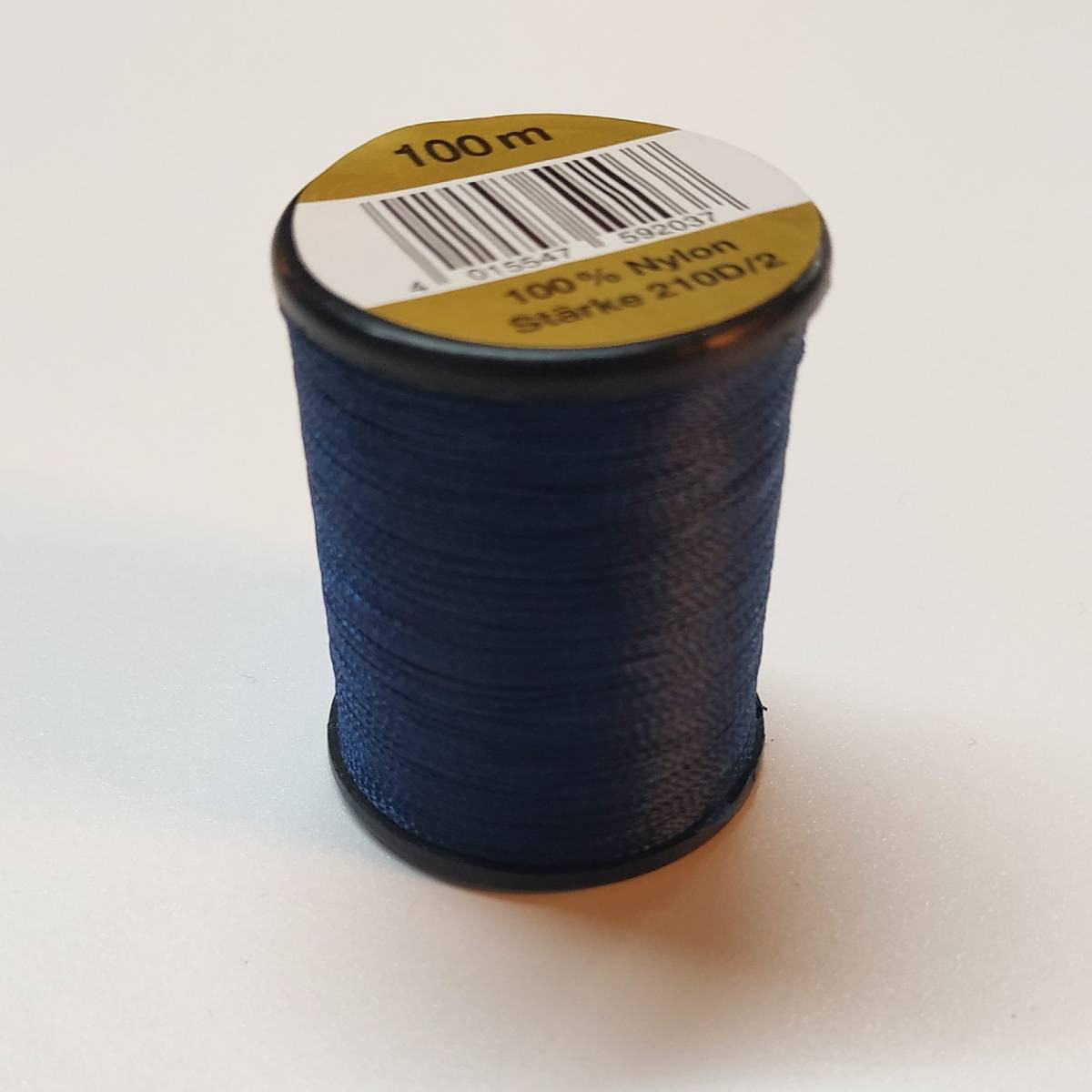 Fil Cordonnet Goldmann Noir - 100% Polyester, N°40, 100 Mètres - Pour Surpiqûres, Jean, Cuir Et Tissus épais