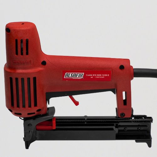 Agrafeuse-cloueuse électrique de tapissier ALSAFIX 816-SKN12/20 E pour agrafes A (80) ou pointes J