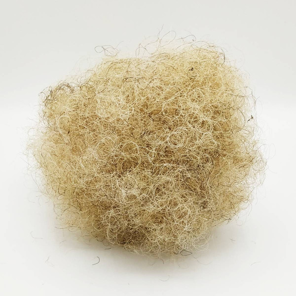  Crin animal blond cardé - 5kg