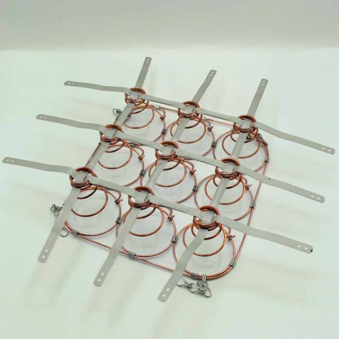 Fonds de chaise cuivrés 9 ressorts