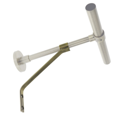 Jambe de force support berceau acier laitonné Ø13mm