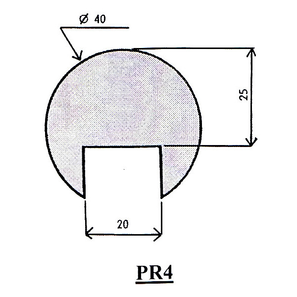 Profil aggloméré PR04 