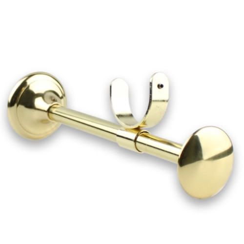Support collier réglable et recoupable Contemporain laiton poli verni Ø40mm