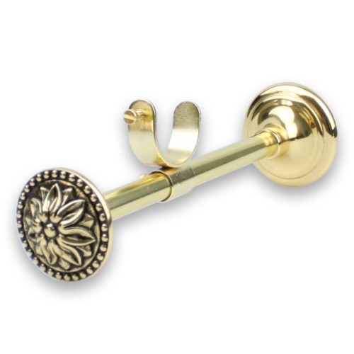 Support collier recoupable et réglable Louis XVI laiton patiné Ø28mm