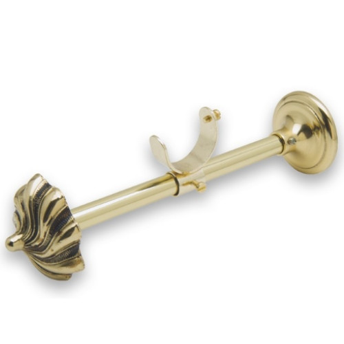 Support collier recoupable et réglable Louis XV laiton patiné Ø28mm