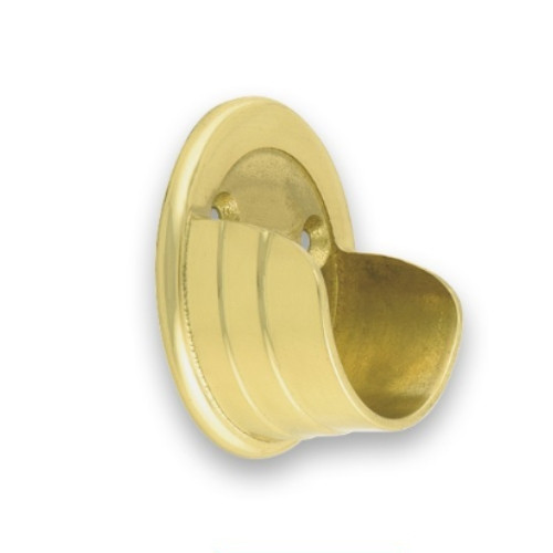 Support entre-mur laiton poli verni Ø40mm