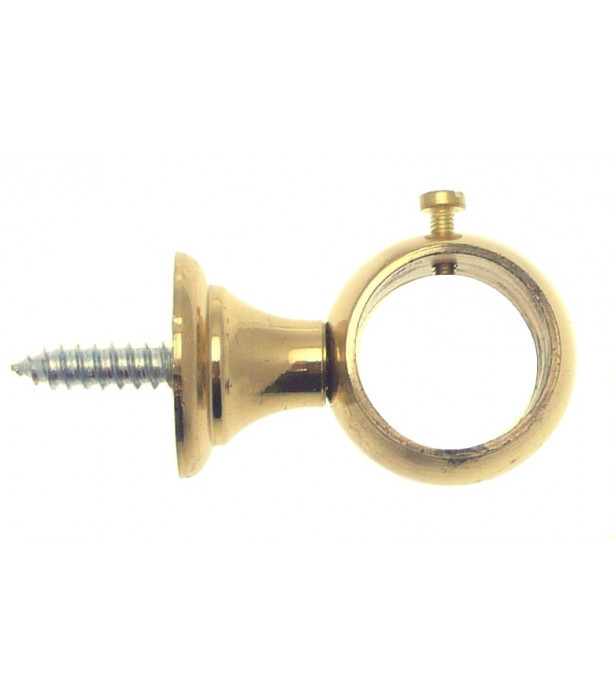 Support Simple - Laiton verni - Ø20mm  à vis