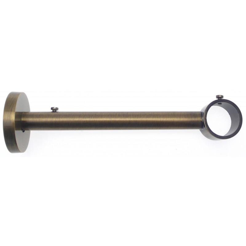 227-Support laiton vieilli simple 175mm Ø 28mm