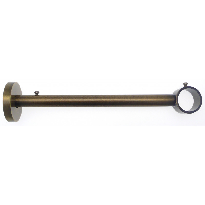 227-Support laiton vieilli simple 225mm Ø 28mm