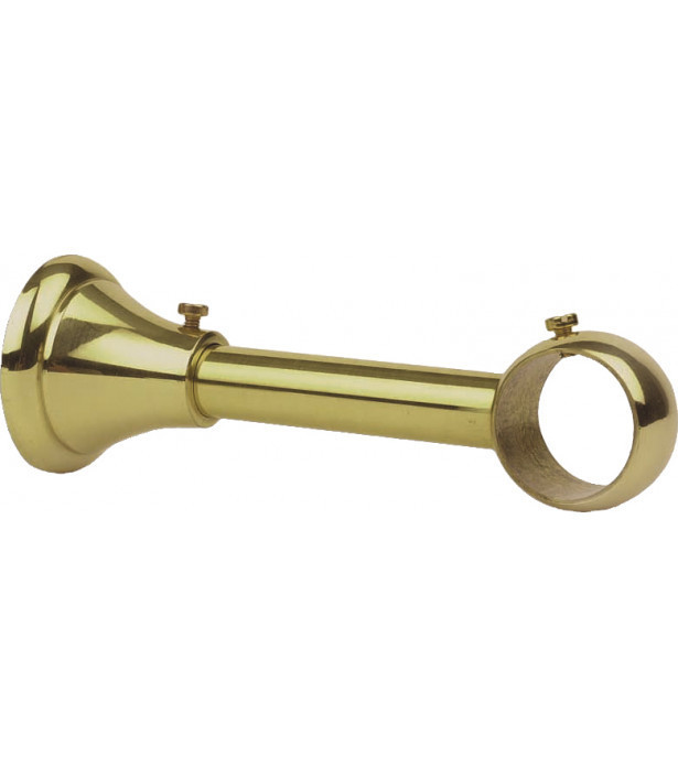 Support lorgnon recoupable laiton poli verni Ø40mm