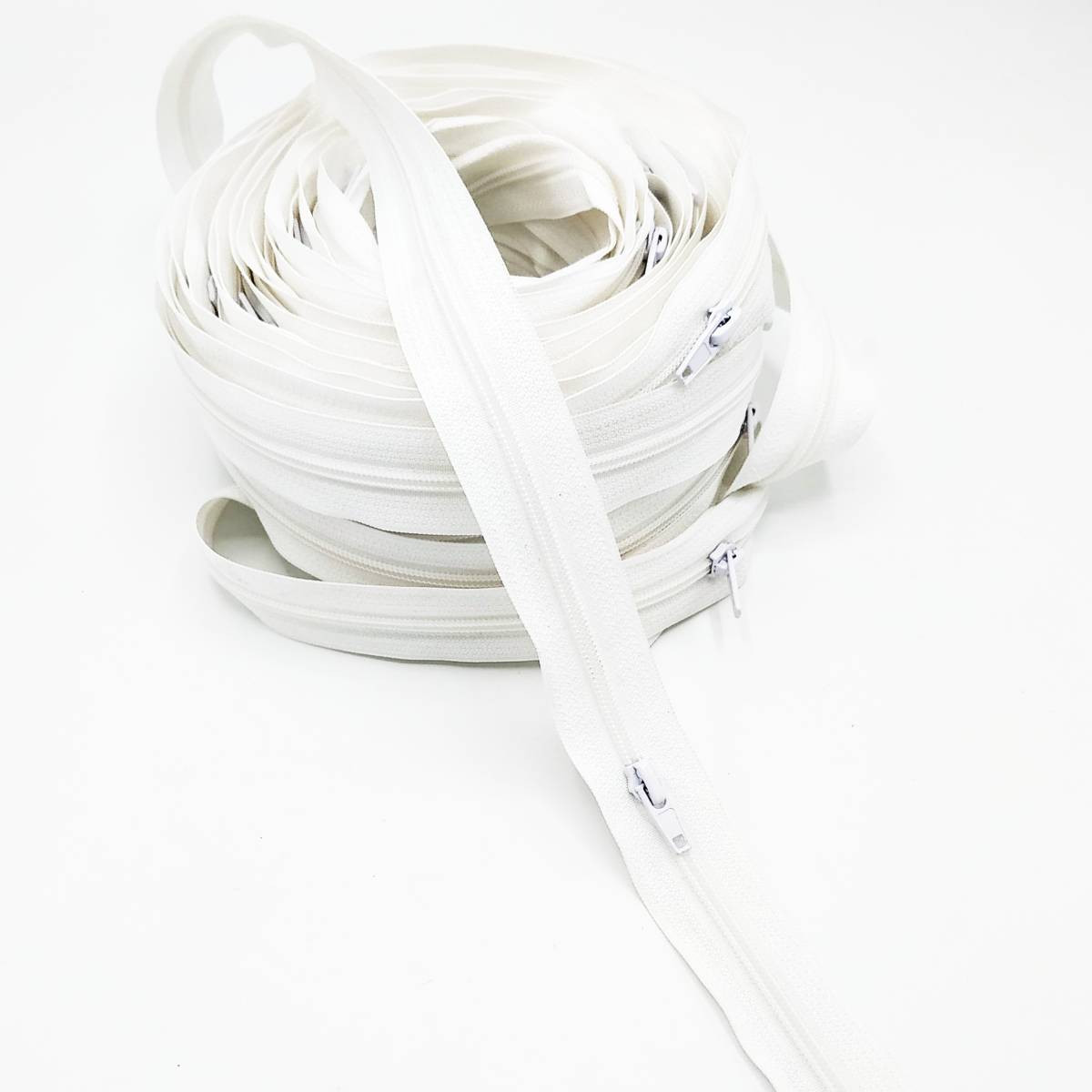 Tirette nylon Blanc 25m avec curseurs