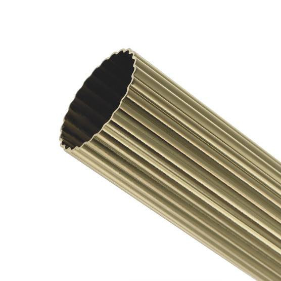 Tube en laiton cannelé Ø40mm