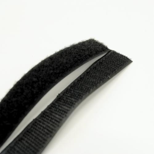 Bande velcro (velours + scratch) 20 mm noir