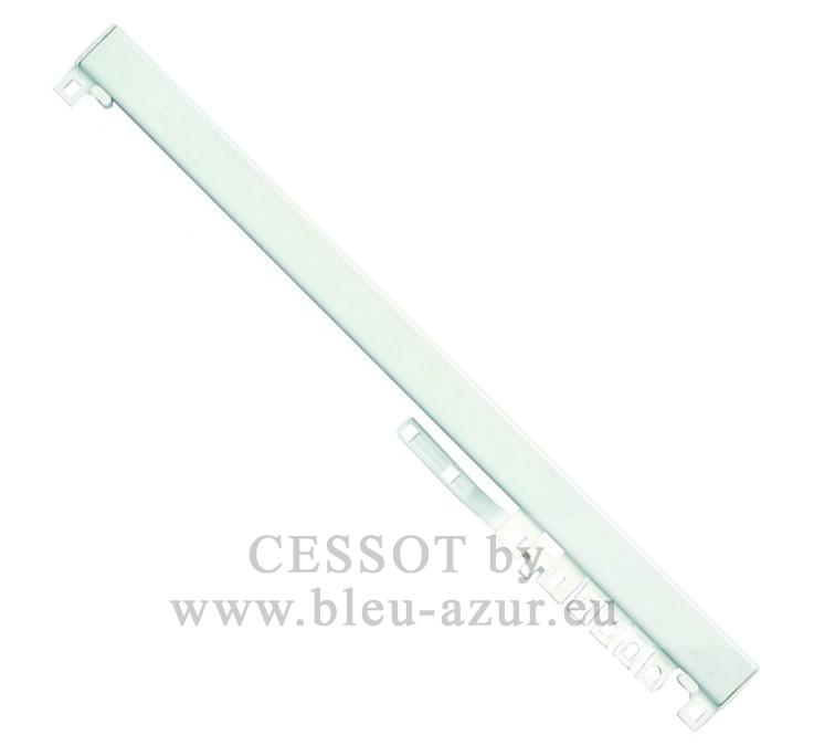 Rail à Rideaux 24x16 Mm - 200 Cm - Montage Plafond Ou Mur - Blanc - Pour Rideaux Légers à Moyens